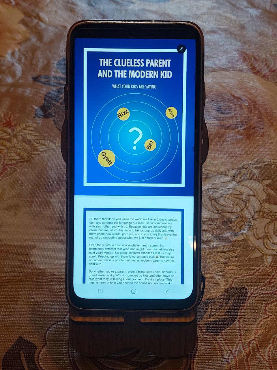 The Clueless Parent And The Modern Kid